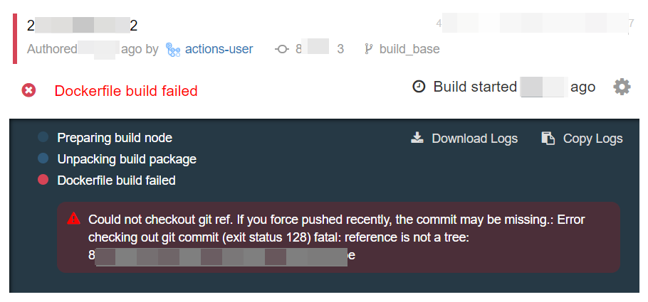 git tree missing